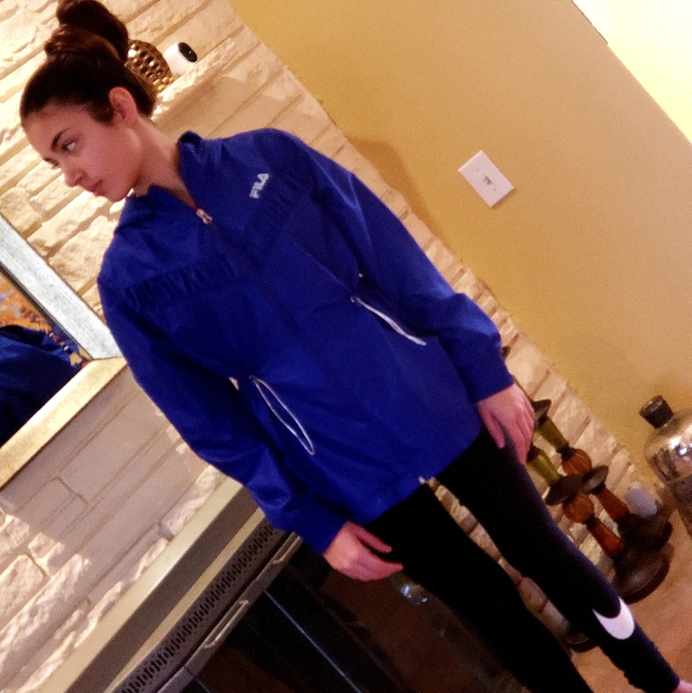 Vintage Fila Jacket with drawstrings and hood